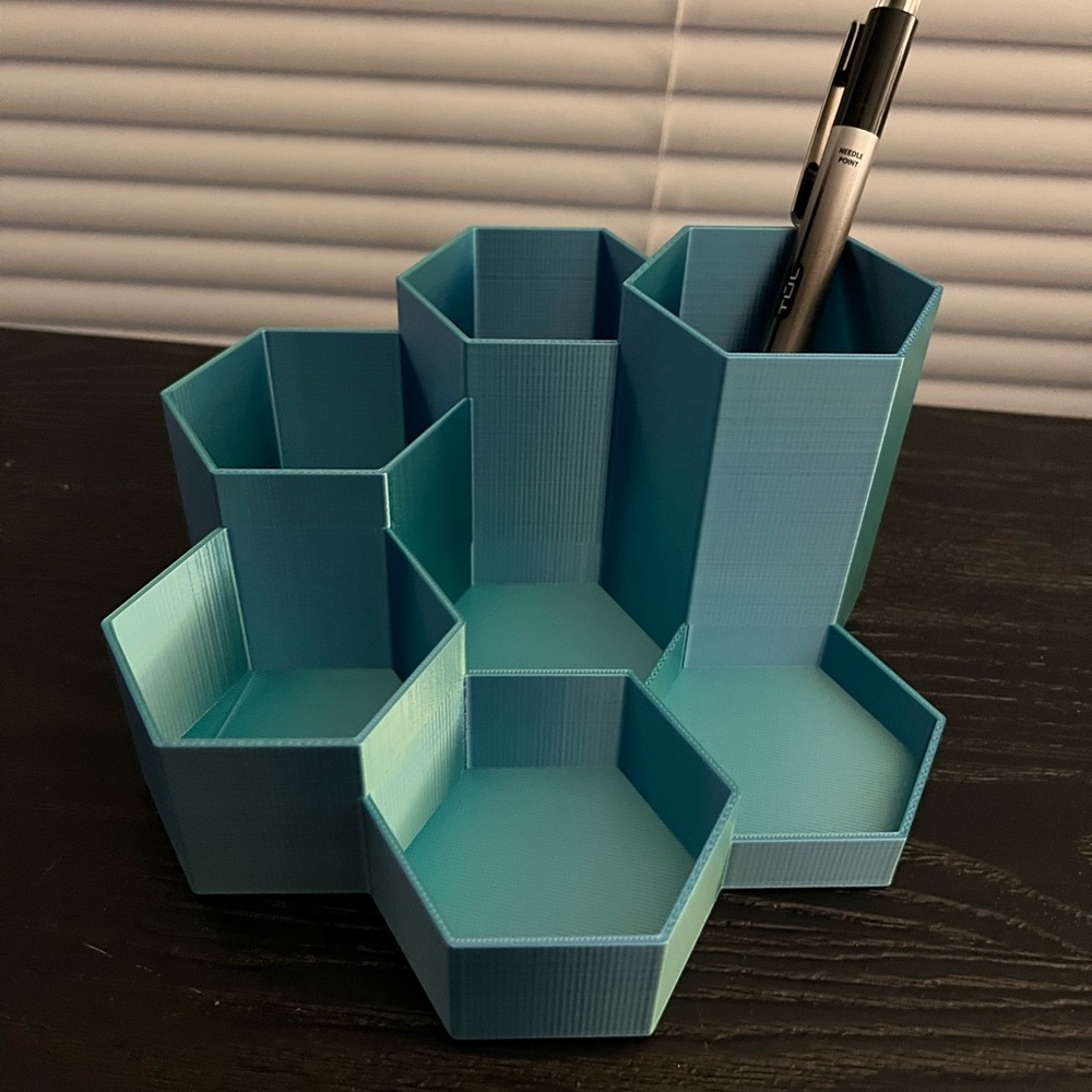 Hexagonal Desk Organizer
